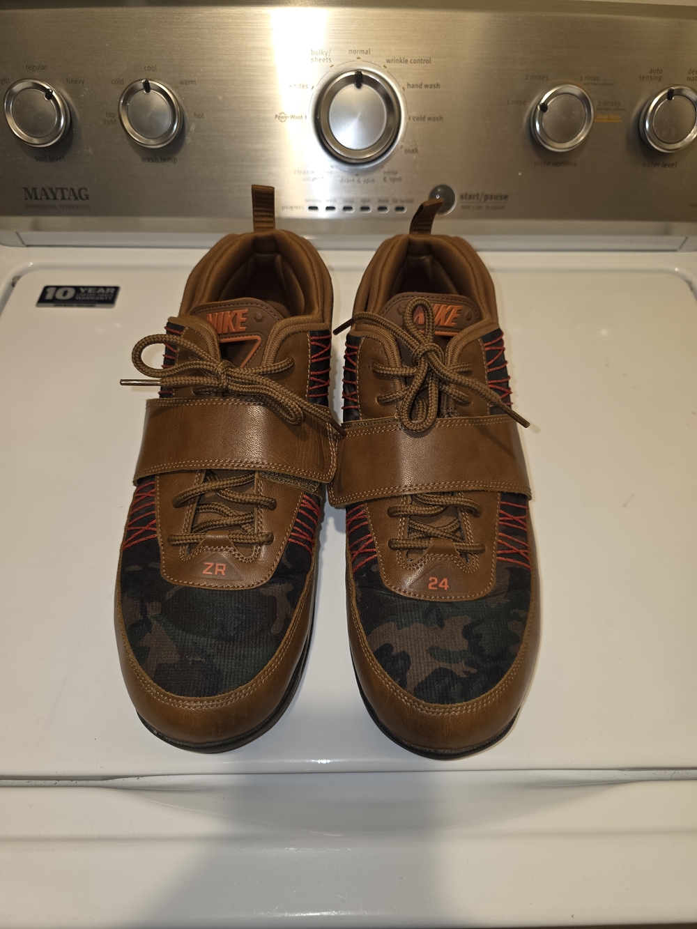 Nike Zoom Revas Brown Camo With Orange Accents